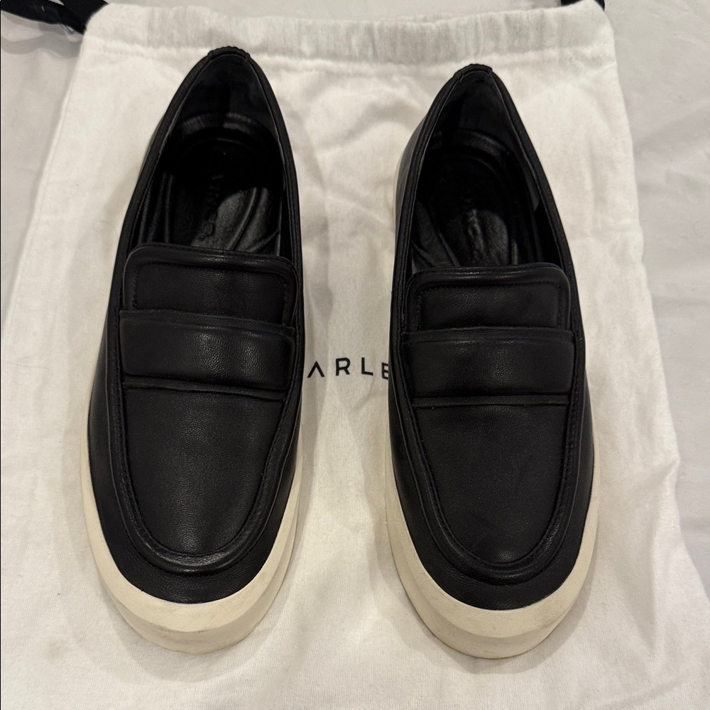 Vince Guita Slip-On Platform Loafers with White Sole